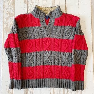 Gap Kids Mockneck Cable-Knit Sweater - Boys L (10)